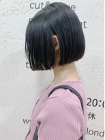 モリオ フロム ロンドン サッポロファクトリー店(morio FROM LONDON)&nbsp;【morio札幌】札幌ショート　大人かわいい黒髪ぱつっとボブ