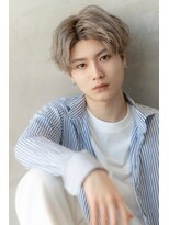 メゾンバイハバナ(maison by HAVANA)&nbsp;メンズセンターパートブリーチダブルカラー韓国マッシュ