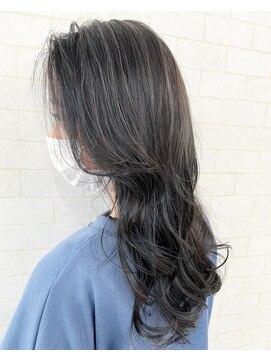 オリジンズヘアーセカンド 守谷店(Origins hair 2nd) ハイライト×コントラストグレージュカラー