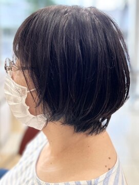 ヘアークリアー 春日部 大人可愛い丸みショートグラデーション/ふんわり/30代40代50代