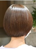 ソフトな丸みのショートボブ