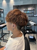 スタッド 松戸(stud. Men‘s)&nbsp;波巻きパーマ×オレンジブラウン