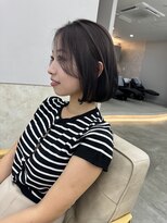 サンド 鹿児島中央(sand)&nbsp;@ayumi.sand ボブ　大人かわいいボブ　ラベンダーグレージュ