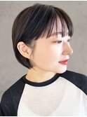 20代30代丸みショートボブ