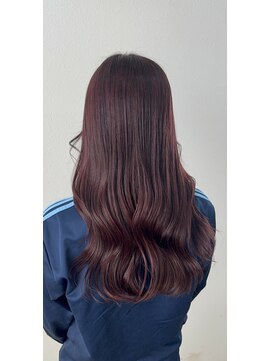 タイドヘアー 高槻2号店(TIDE HAIR) ワインレッドアンブレラカラー（デザインカラー）