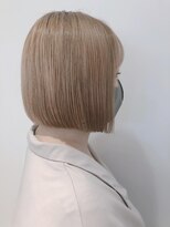 ネオヘアー 曳舟店(NEO Hair)&nbsp;ミルクティーベージュ×ぱつっとボブ
