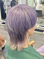 キャラ シャローネ 池袋(Chara Chalone)&nbsp;メンズウルフウルフカット/ケアブリーチ/ラベンダー【本松】