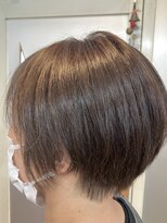 カットハウス はさみの部屋&nbsp;大人女性/ショート/サイエンスアクア/襟足短め/ラテベージュ