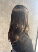 ロングレイヤー/ココアラテカラー/Wカラー