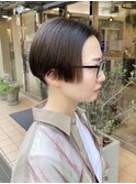 首元すっきりマッシュショート