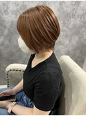 ショート×ブリーチ無し明るめカラー