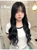 羽エクステ/羽エク/エクステ/エクステンション/黒髪ロング