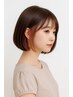 【夏人気急上昇*】デザインカット＋イヤリングカラー＋コテ巻きスタイリング