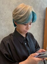 ブリーチ ラボ エーアイ 原宿店(BLEACH LABO Ai) ダブルカラーインナーカラー透明感ロング