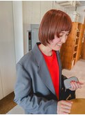 顔まわりレイヤーボブ