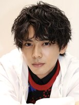 ルーシー 渋谷(LUCEY) センターパートフェザーパーマシャドウパーマメンズパーマ