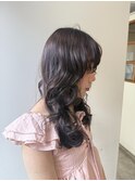 黒髪／クラゲヘアー／オリーブグレー／小顔／ココアベージュ