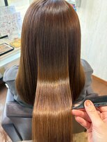 コルテ 倉敷西坂店(CoRte.)&nbsp;髪質改善/ミルクティーブラウン/柔らかストレート/冬カラー/艶髪