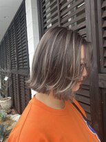 シエル ヘアアンドピース(Ciel hair peace) コントラストハイライトボブ