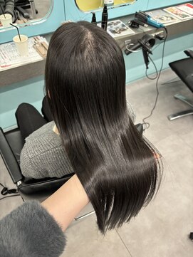 ノー バイ イオエ 西梅田(no. by ioe) ブリーチなしカラー/髪質改善/ミルクティーベージュ/小顔へア