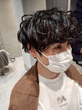 ジェコ ブラン(gecko. brun) メンズ黒髪マッシュ/スパイラル/無造作ウェーブ #武蔵小山美容室