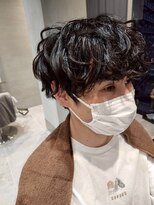 ジェコ ブラン(gecko. brun) メンズ黒髪マッシュ/スパイラル/無造作ウェーブ #武蔵小山美容室