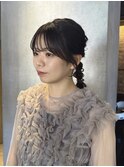 小顔見えヘアアレンジ