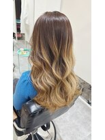 チェレ アズーリ 狭山店(Chere azuri)&nbsp;バレイヤージュ・ミルクティーベージュ・グラデーションカラー