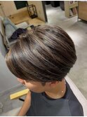 韓国ヘアハッシュカットダブルハイライトカラー【Lapista池袋】