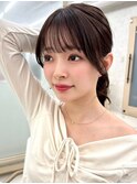 新杉田顔周りレイヤーボブハッシュレイヤー結べるレイヤーカット