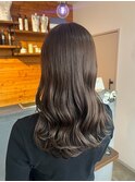 レイヤースタイル　透明感カラー　髪質改善　艶髪　ストレート