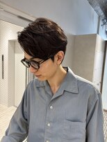 モンルル プル(mon loulou + plus)&nbsp;メンズショート、かきあげヘア、センターパート