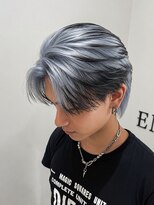 エゴル オム 名古屋栄(ENGOL homme)&nbsp;アイスブルーデザインカラー/ハイトーン/ブリーチ