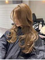 ジゼル 栄 矢場町(Giselle)&nbsp;RENYA レイヤーカット ブラウンベージュ