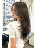 海外っぽいカーテンバングでレイヤーカット 【大阪 梅田】