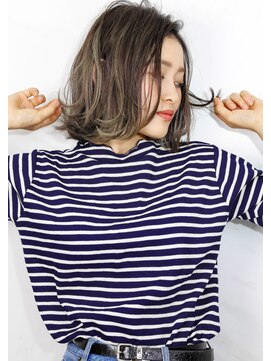 ヘアサロン ガリカ 表参道(hair salon Gallica) ☆ アッシュグレージュ ＆ 毛束感 ☆ミルクティーカラーミディ♪