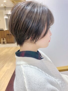 エミス バイ メルト 吉祥寺(emis by melt) 【堀惠洋平】丸みショート20代30代 ショートボブ ことりベージュ