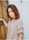 ミディアムかきあげバング