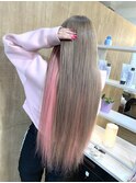 【lapis新宿】ホワイトシルバー+インナーピンク