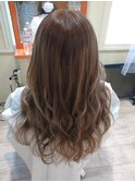 #プルエクステ#ダイヤモンドヘア#アッシュベージュ#ロングヘア