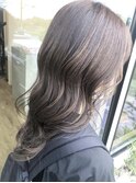 ブリーチグラデーションカラーハイライトカラーグレージュ