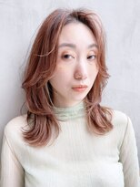 アイティー バイ アルバム 浦和店(IT by ALBUM)&nbsp;レイヤーカット_ビタミンカラーメルティカラーくびれヘア_8887