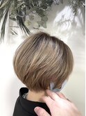 ミルクティー ベージュ ブリーチカラー八戸20代30代40代50代