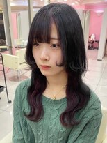 シーズン 大阪(SEASON)&nbsp;【インナーカラー】ウルフヘア/パープル