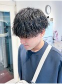 メンズマッシュツイストスパイラルパーマツーブロ横浜