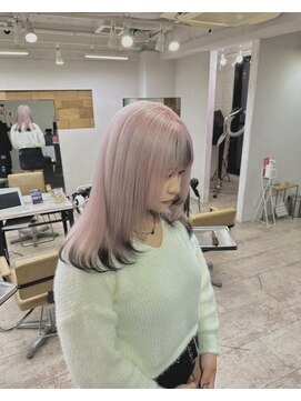 プライズ 成増店(prize) ピンクカラーエンドカラーブラックアッシュシアーカラー成増大山
