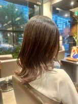 アイフィールアヴェダ 船堀店(i feel AVEDA)&nbsp;【中村】ミルクティーベージュ+エアリーミディウルフ