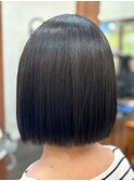 30代40代50代　縮毛矯正【リベーヌ＋野入】切りっぱなしボブ　6C