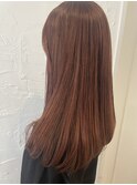 ブリーチなしツヤカラー　レッドブラウン