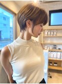 レイヤーカット/ひし形くびれショート×シアーカラー[与野]